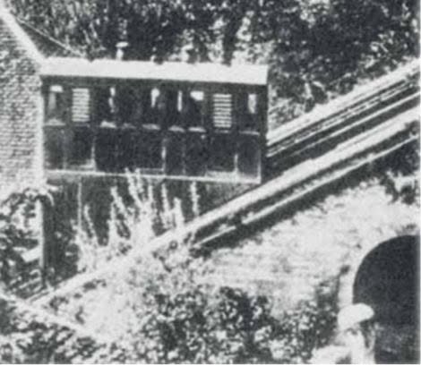 Uspinjača (stara) Bregovita ulica 1890. godine